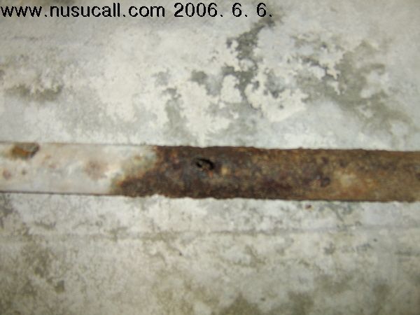  난방 지관 강관 20년된 파이프 