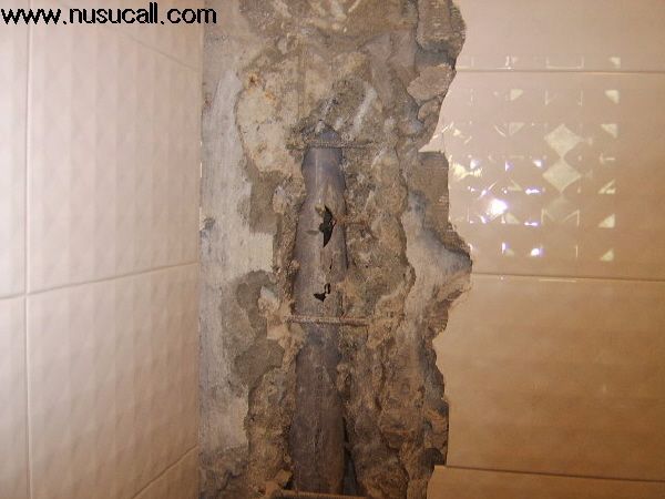  pvc 배수 입상관 누수(관경 75) 