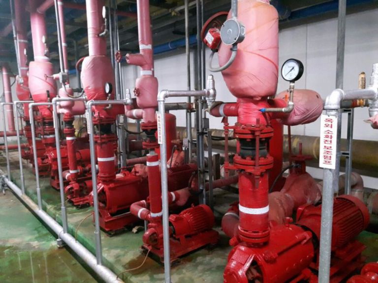 아산 스파랜드 옥외소화전 누수탐지공사